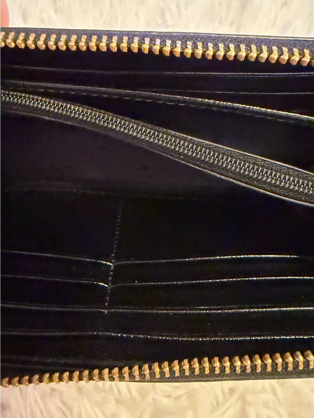 Black Kate Spade Embroidered Rose  Rosetta Wallet - Continental Large Zip Wallet